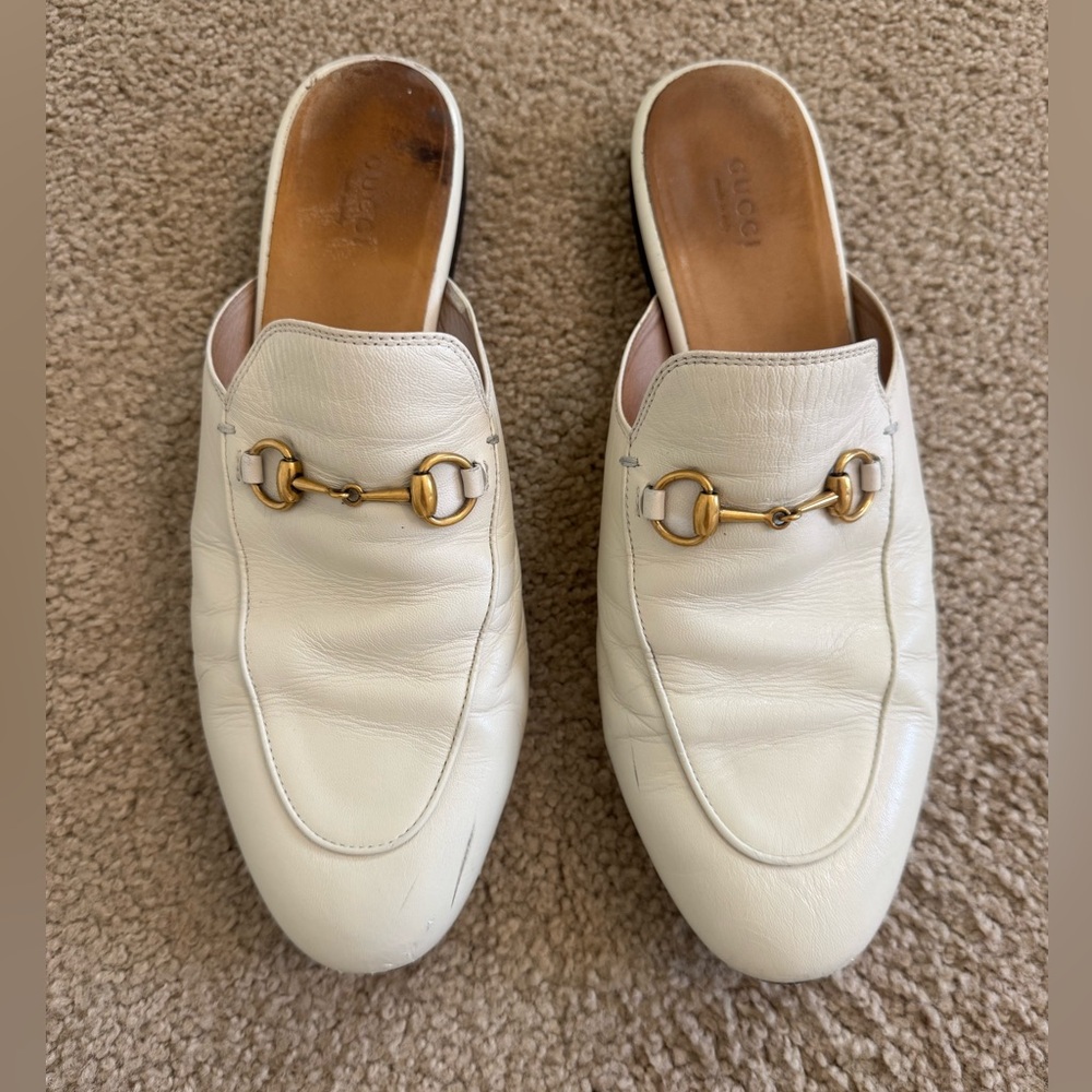 Gucci Princetown Leather Mules